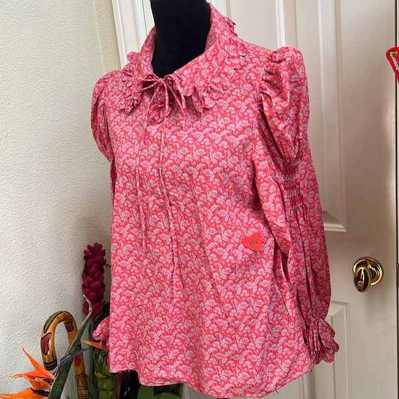 horror vacui Tops - Sold eBay Horror Vacui blouse small cotton